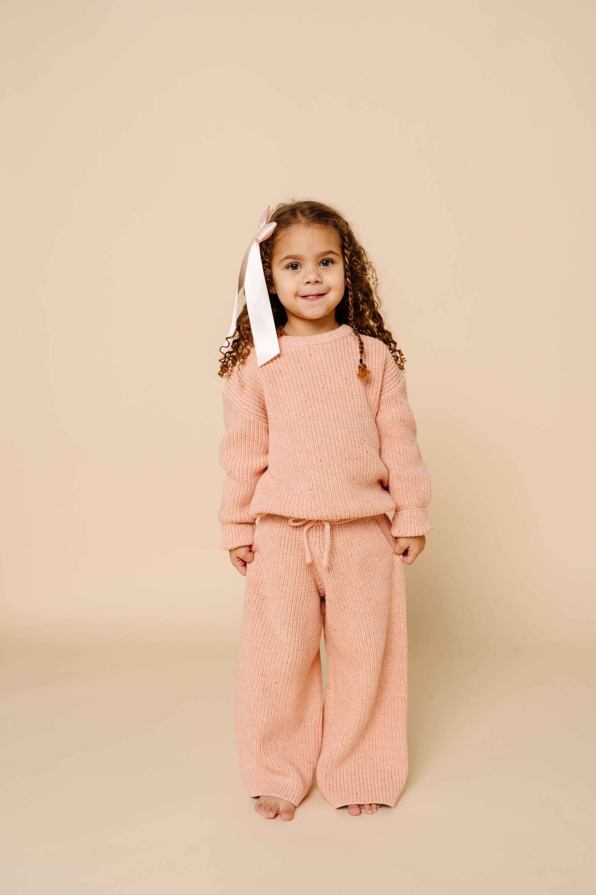 Knit Chunky Sweater - Petal Speckle