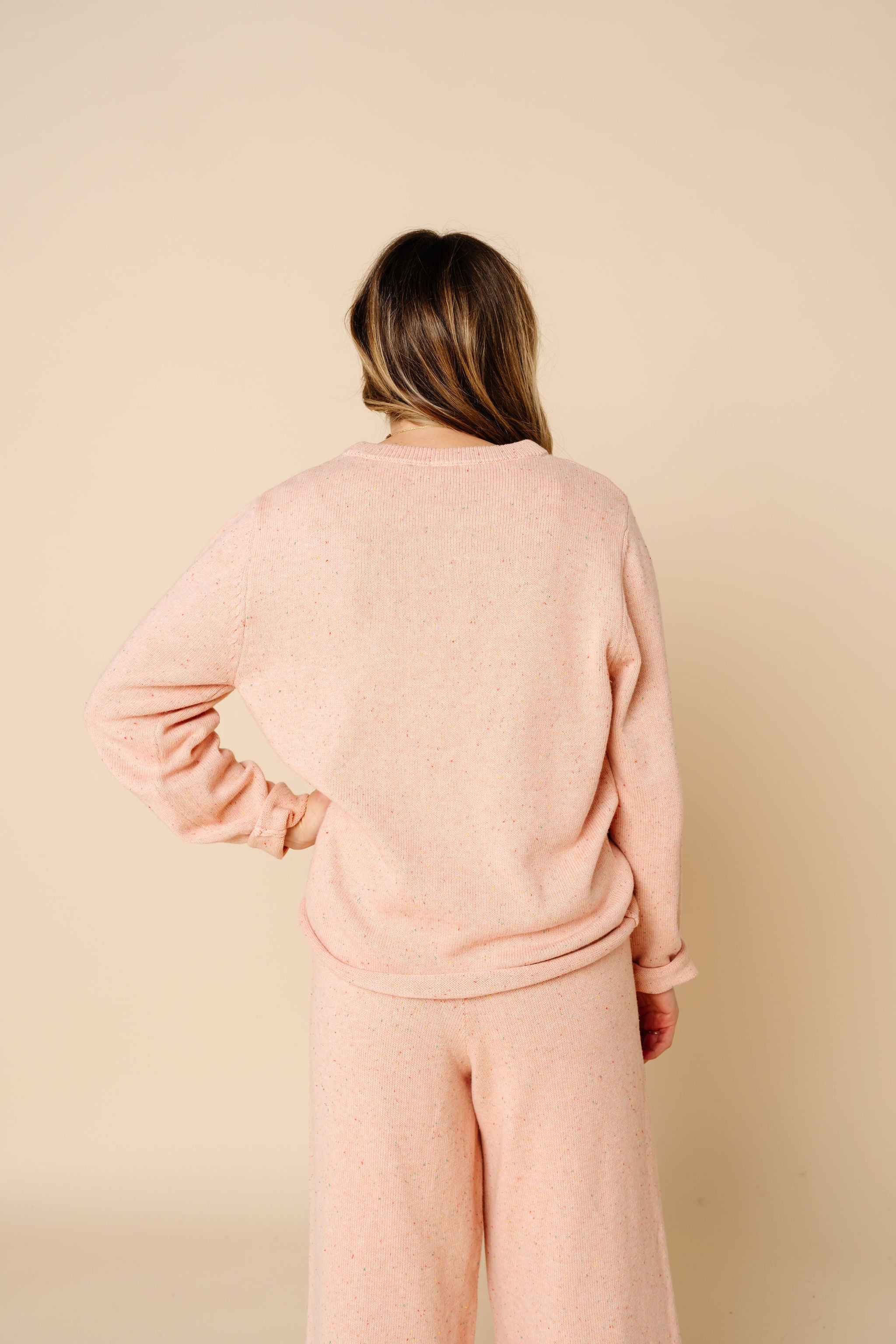 Knit Women's Sweater - Petal Speckle