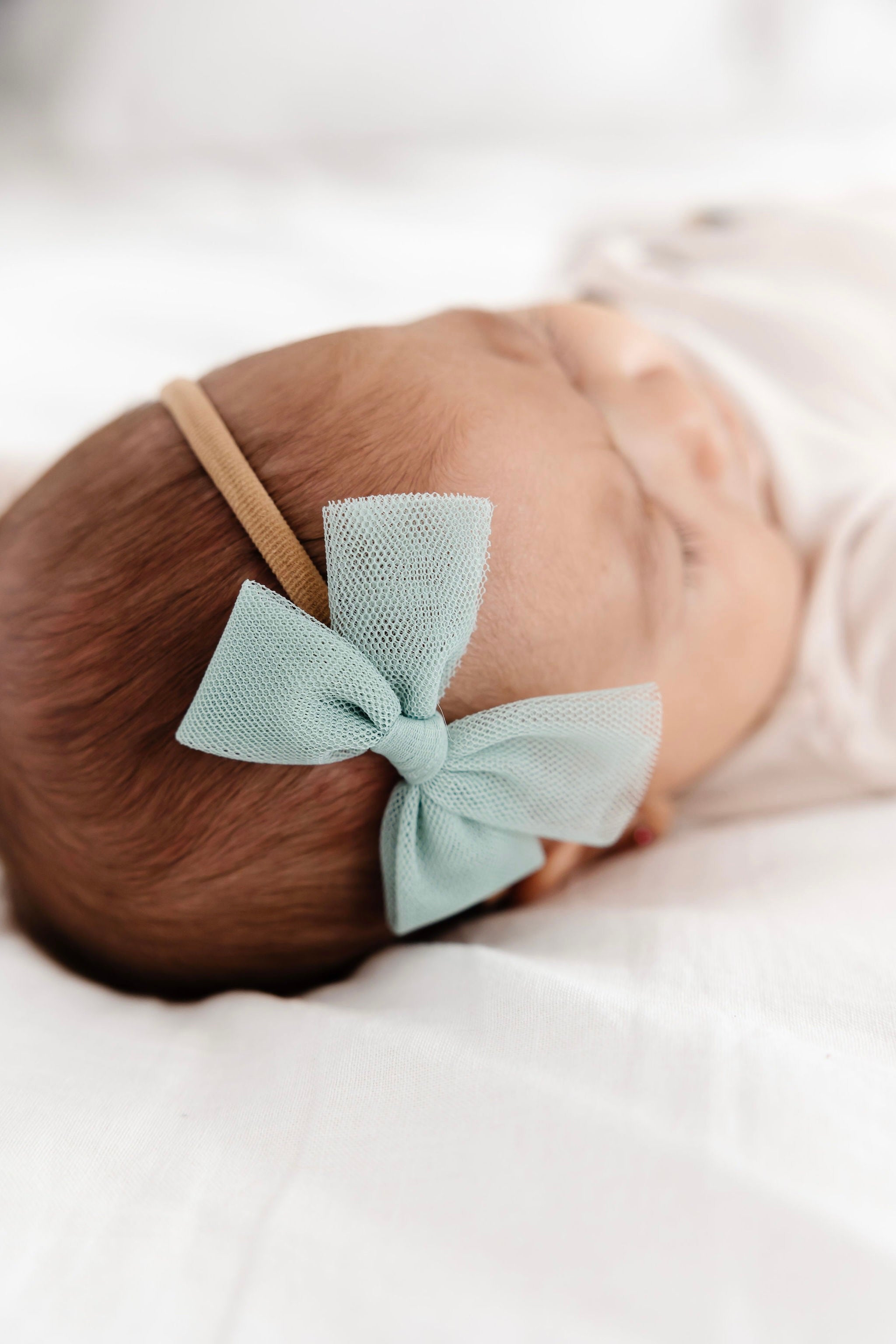 Tulle Bow - Sea Glass