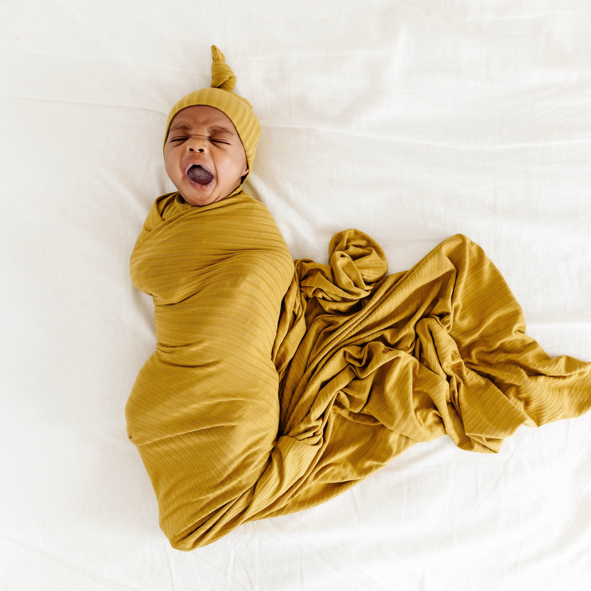 Merrick Ribbed Swaddle Blanket