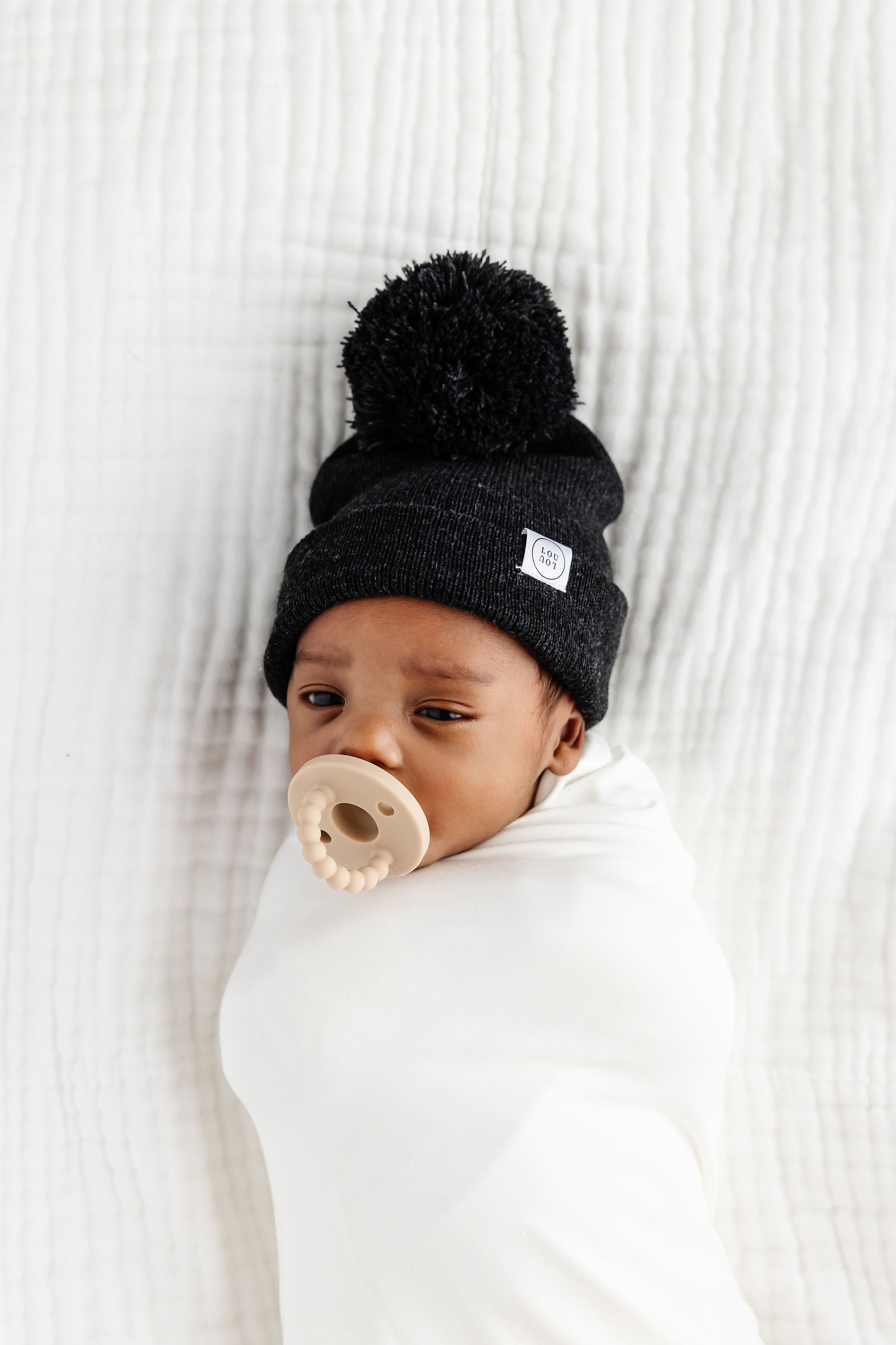 Beanie - Heathered Black