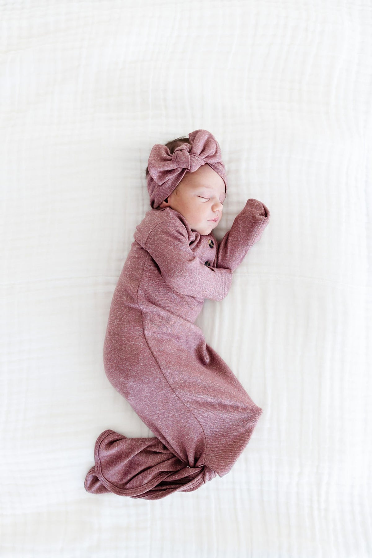 Elise Plush Knit Knotted Gown