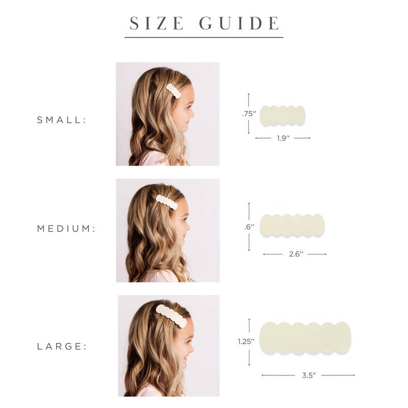 Leather - Tan Scallop Snap Clip
