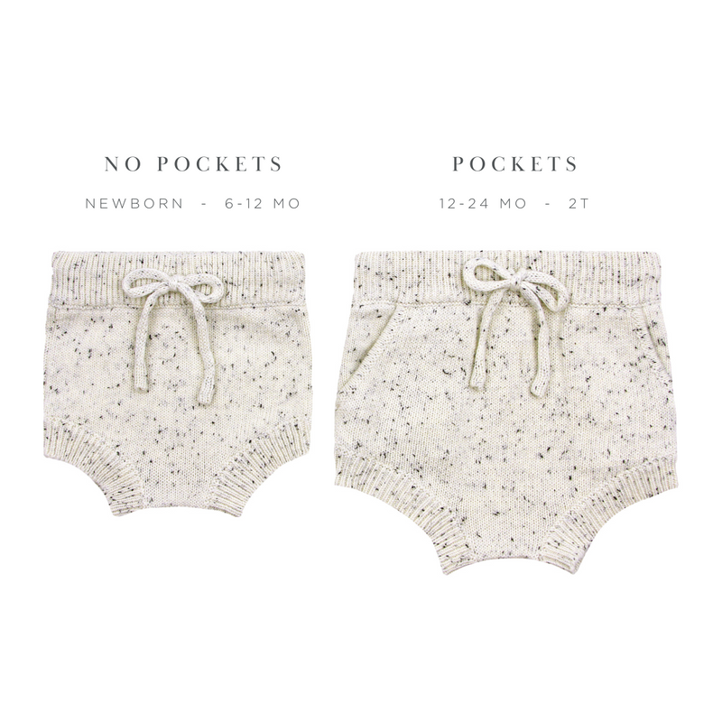 Knit Bummie - Cream Speckle