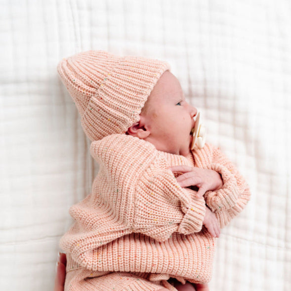 Knit Beanie Bundle - Petal Speckle