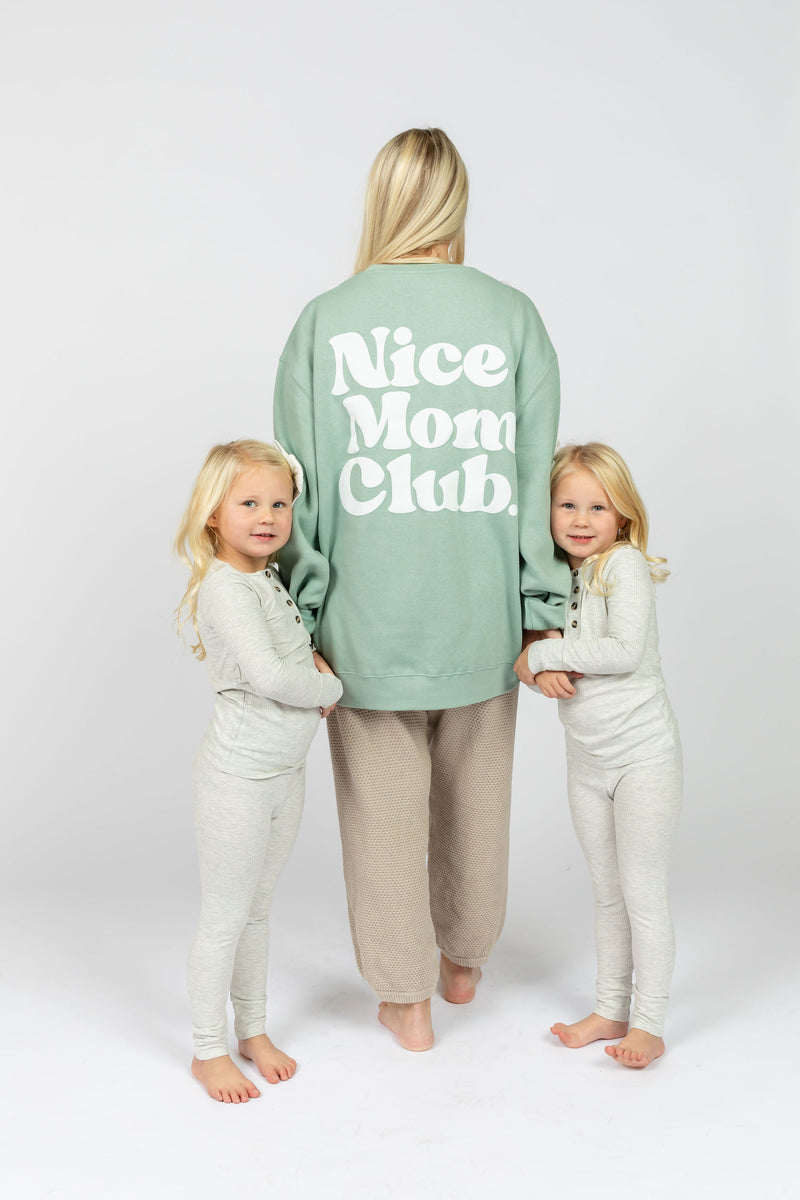 Nice Mom Crew | Seafoam