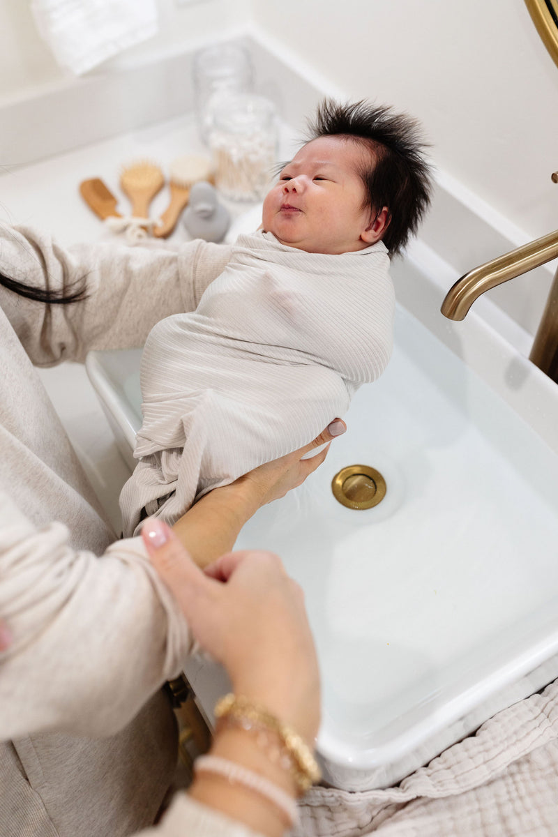 Bath - Swaddle Blanket - Adrian Ribbed