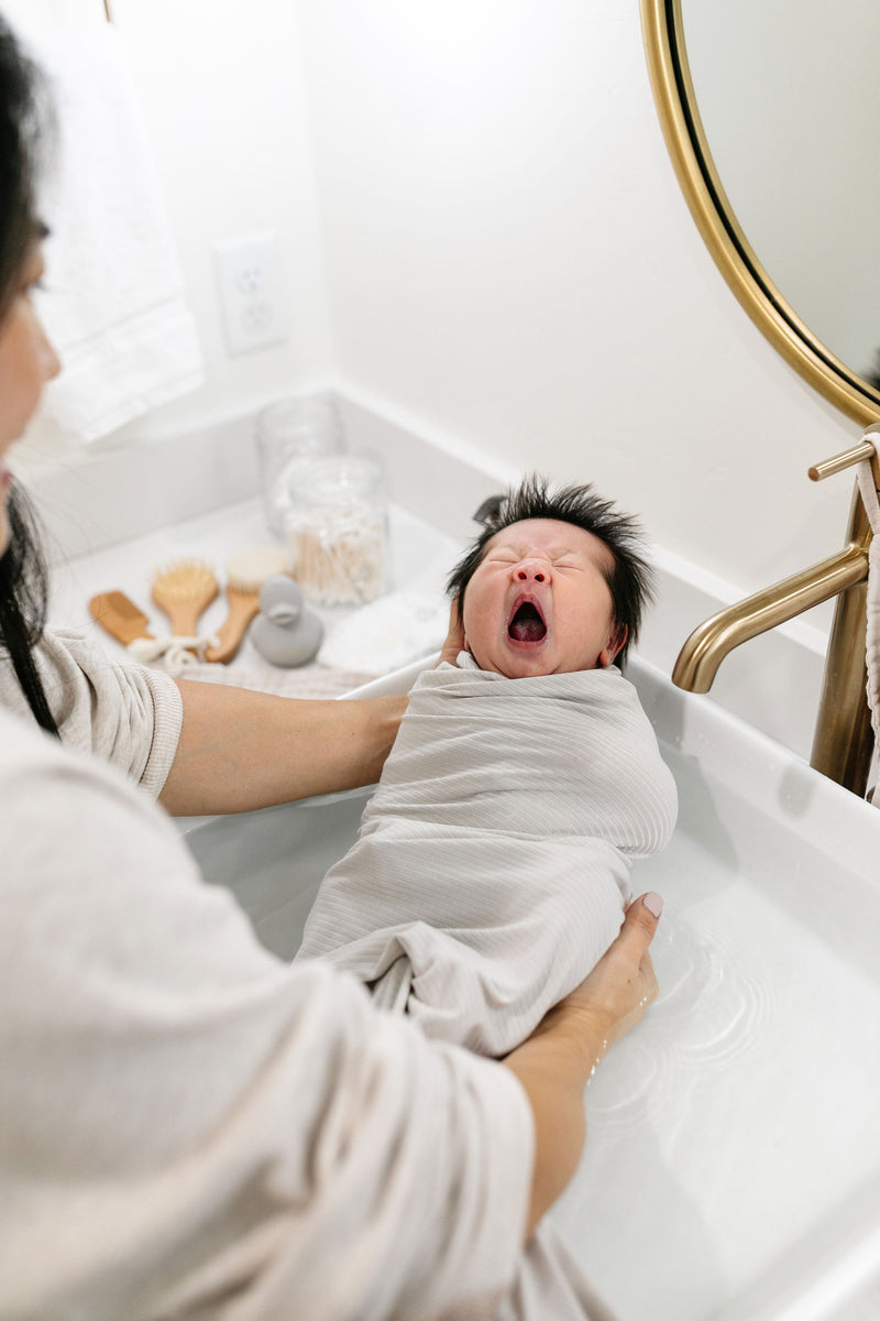 Bath - Swaddle Blanket - Adrian Ribbed