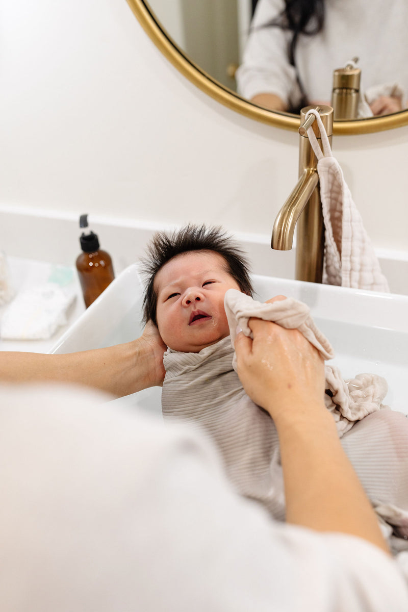 Bath - Swaddle Blanket - Adrian Ribbed