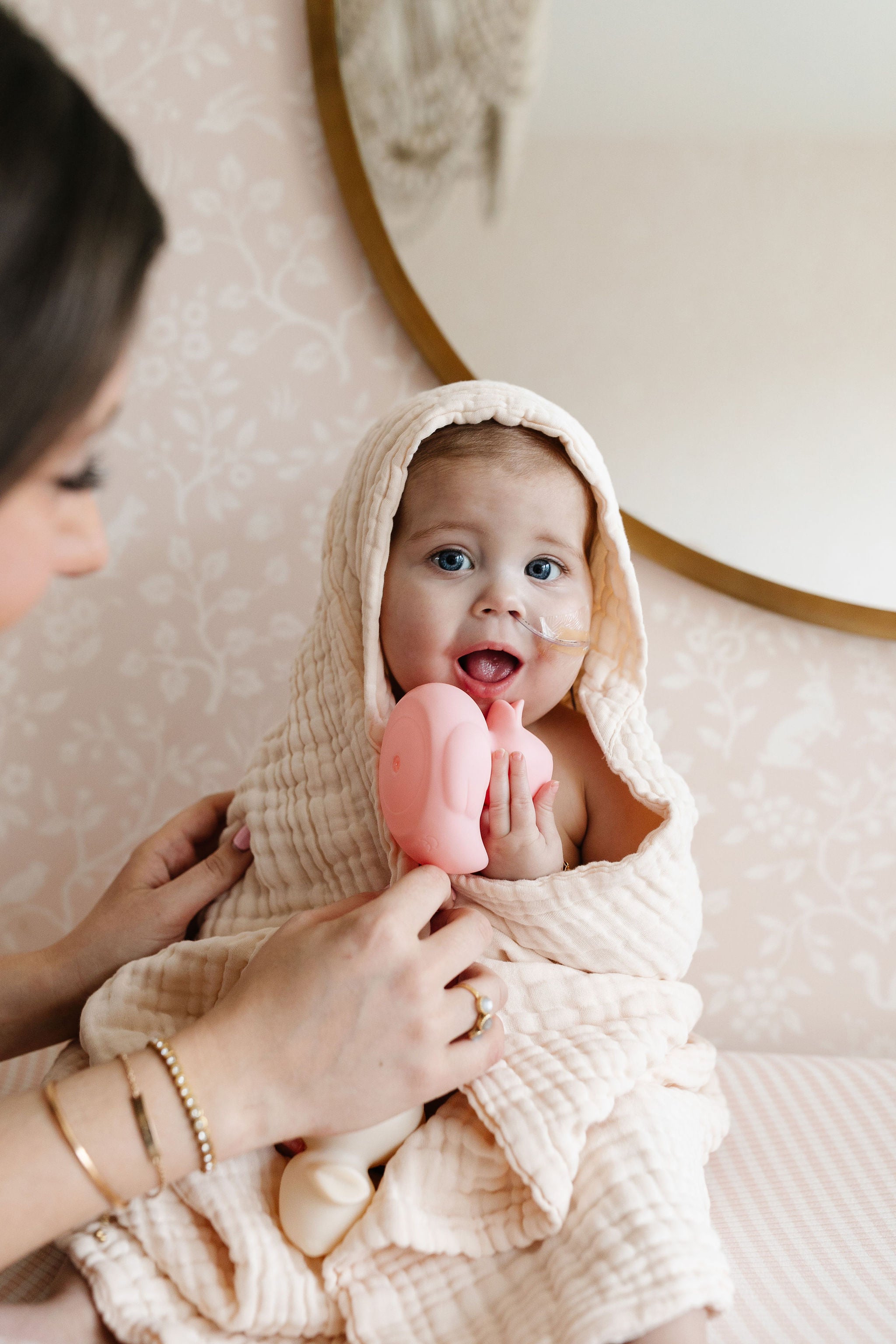 Bath - Infant Hooded Towel - Cream
