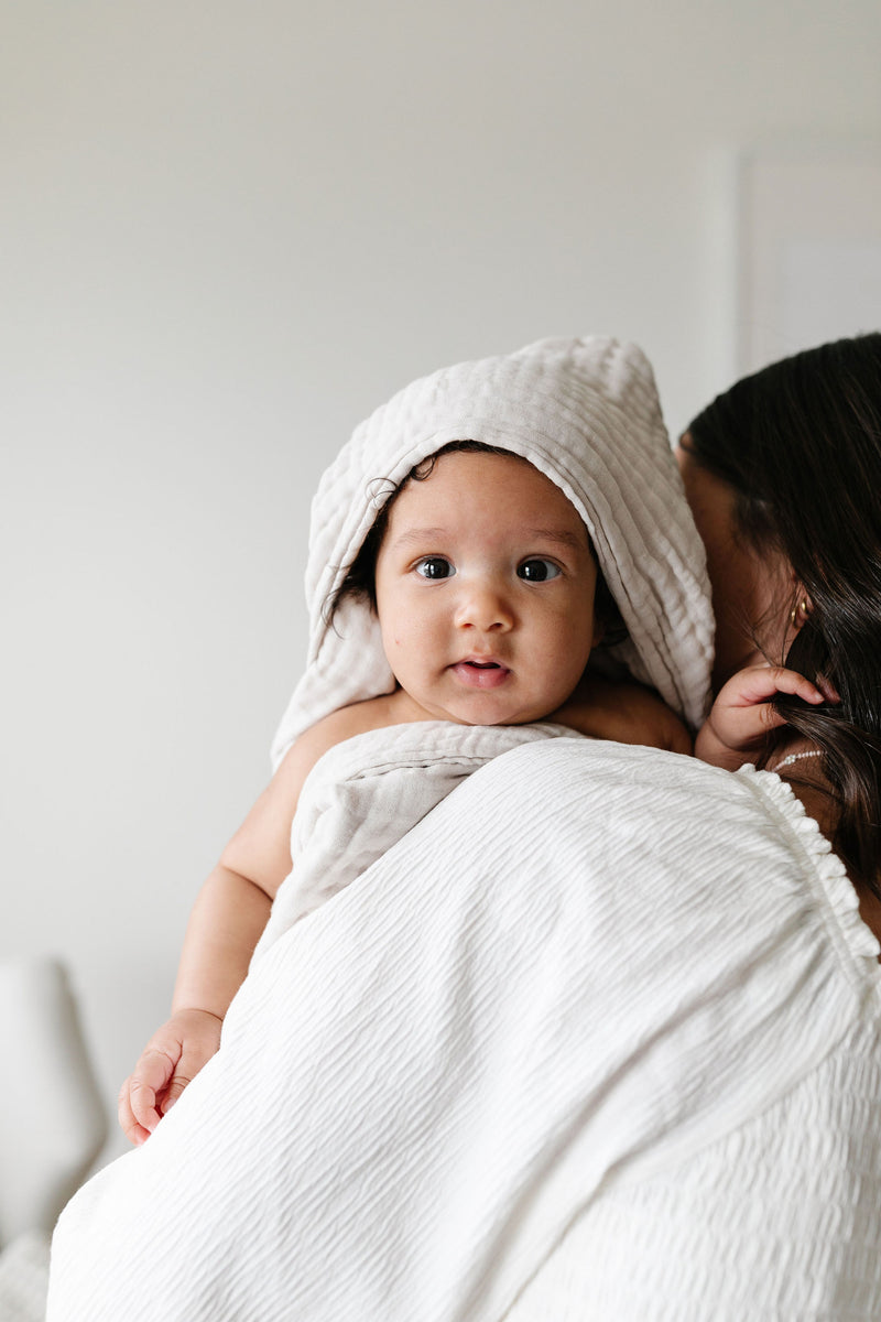 Bath - Infant Hooded Towel - Grey