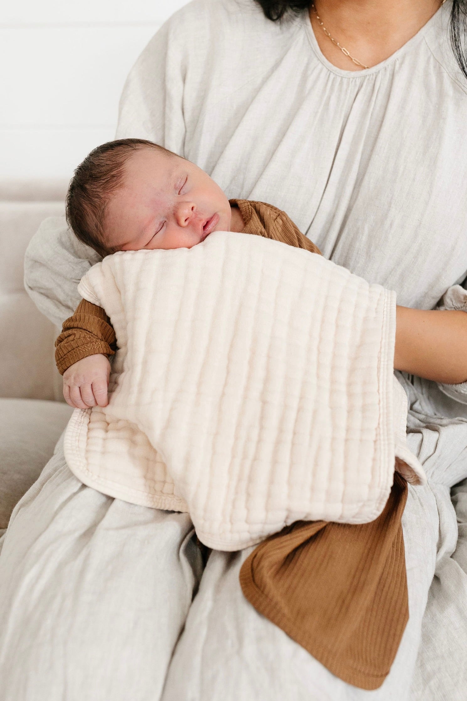 Cloud Muslin™ Burp Cloth 2 Pack - Blush/Cream