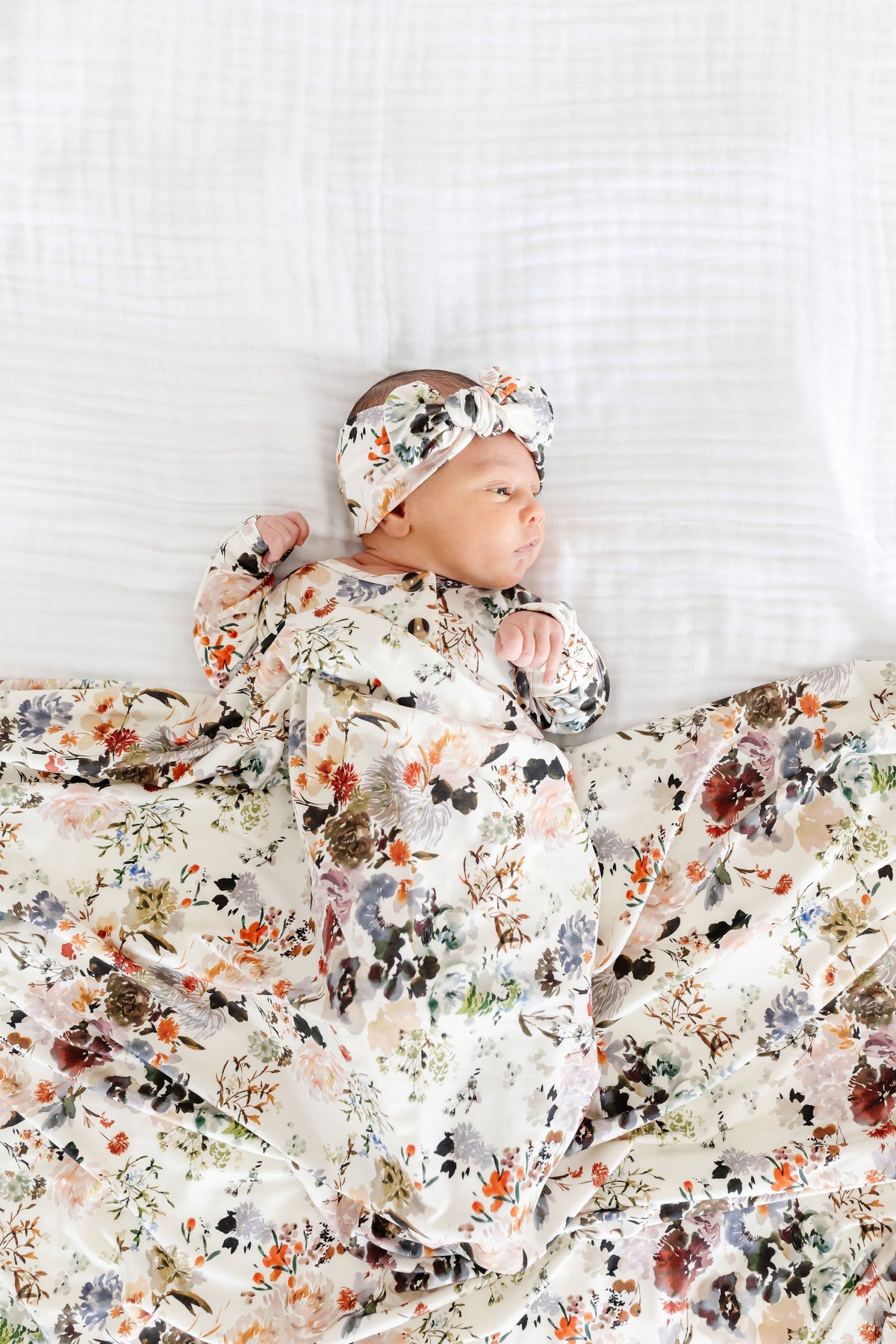 Nellie Newborn Headband Bundle + Knotted Gown