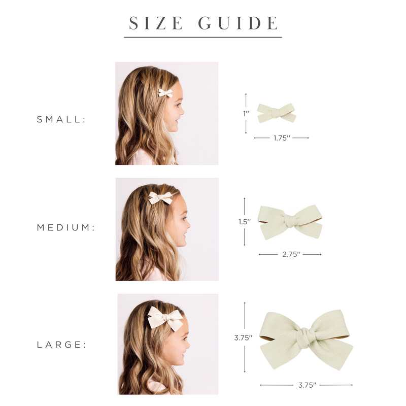 Leather - Sienna Bow Clip