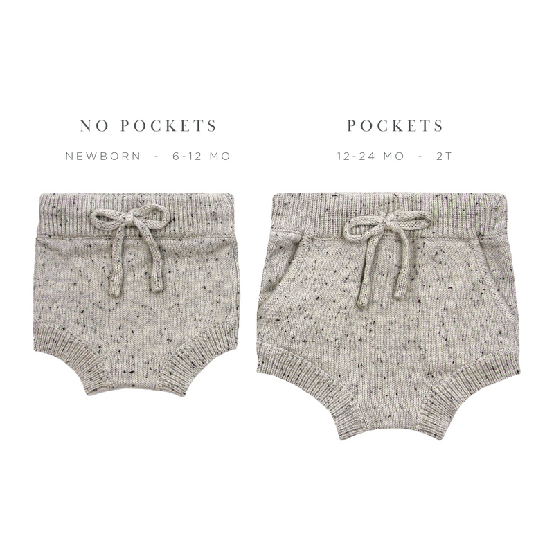 Knit Bummie - Grey Speckle