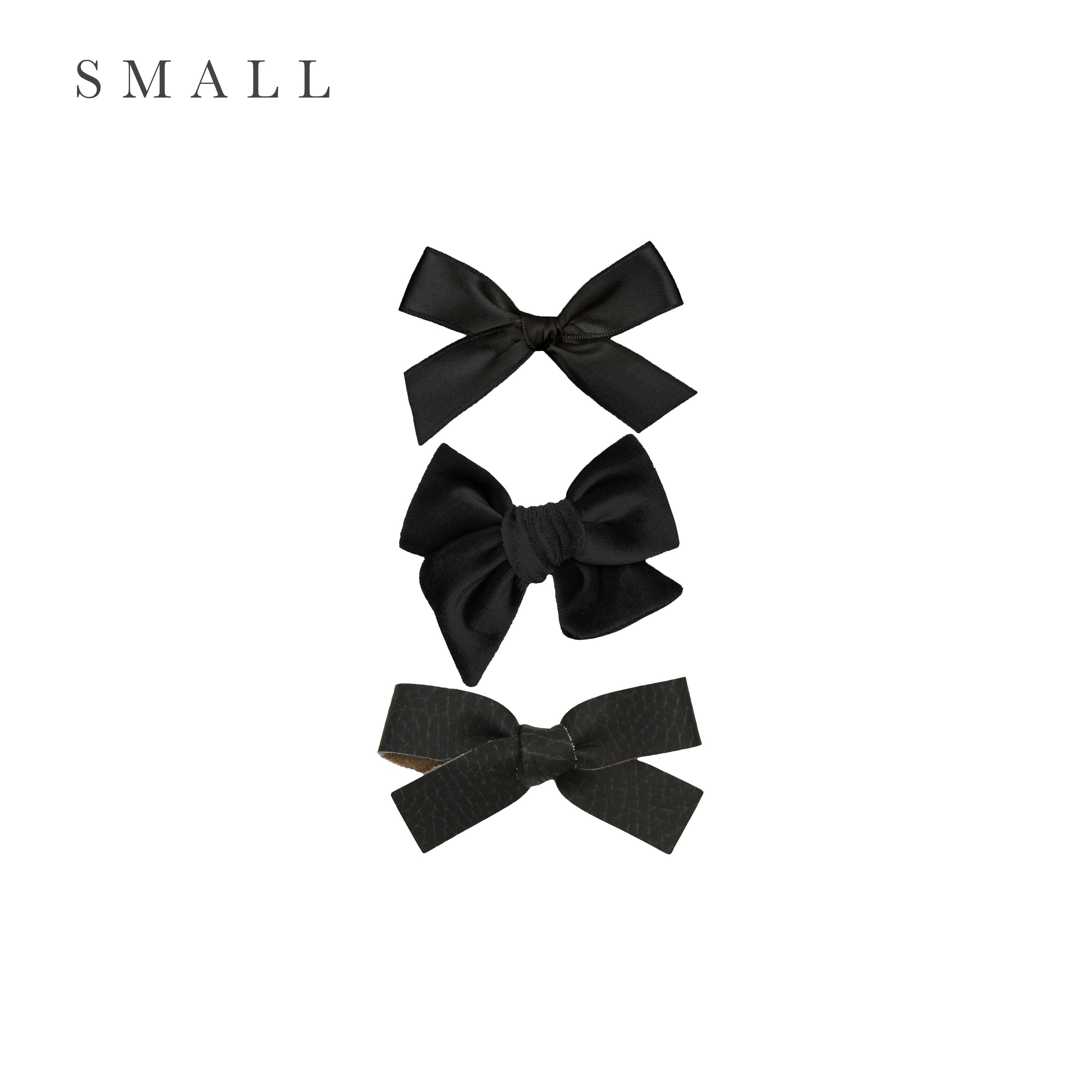 Bow 3 Pack: Black Clips