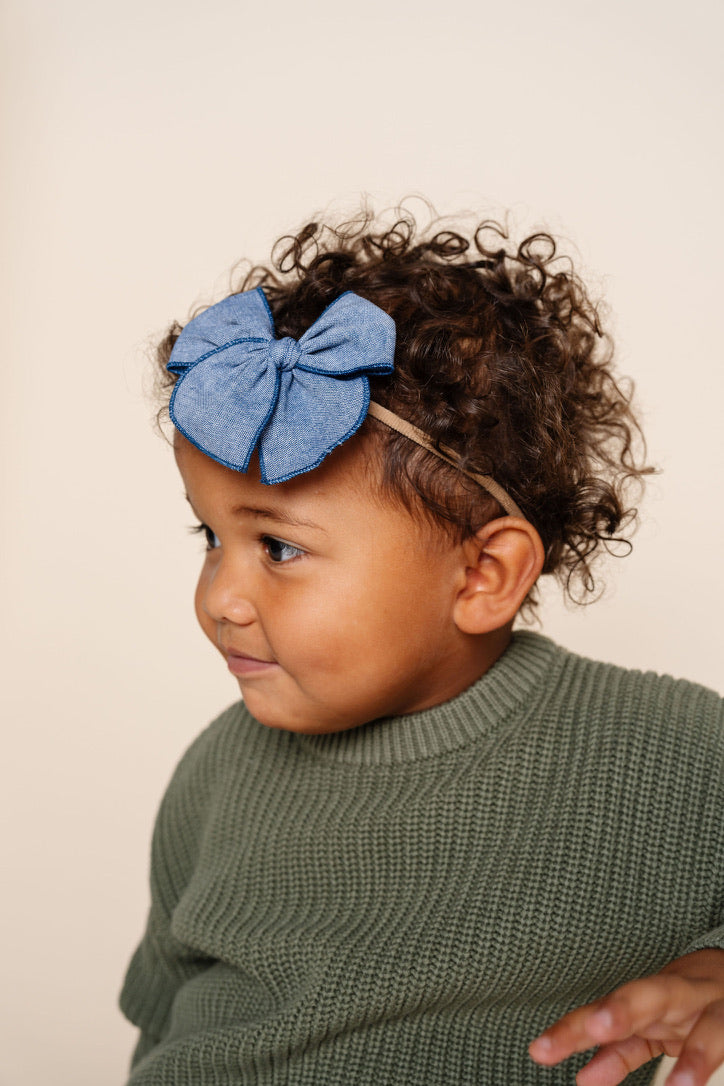 Heirloom Bow - Denim