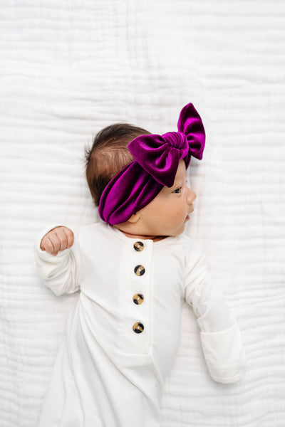 Velvet - Magenta Knot Headband