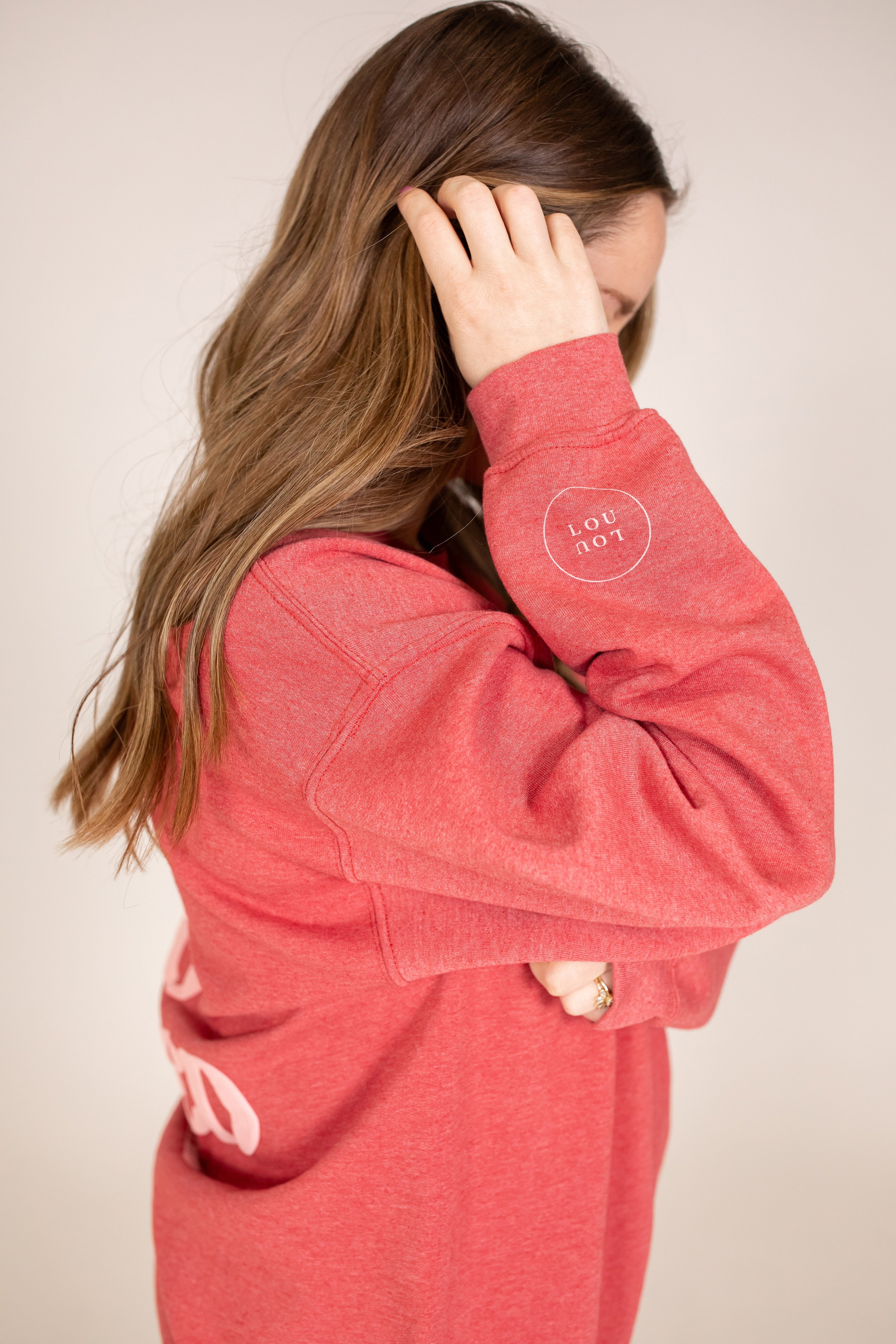 Nice Mom Crew | "YOU ARE SO LOVED” HEATHERED RASPBERRY