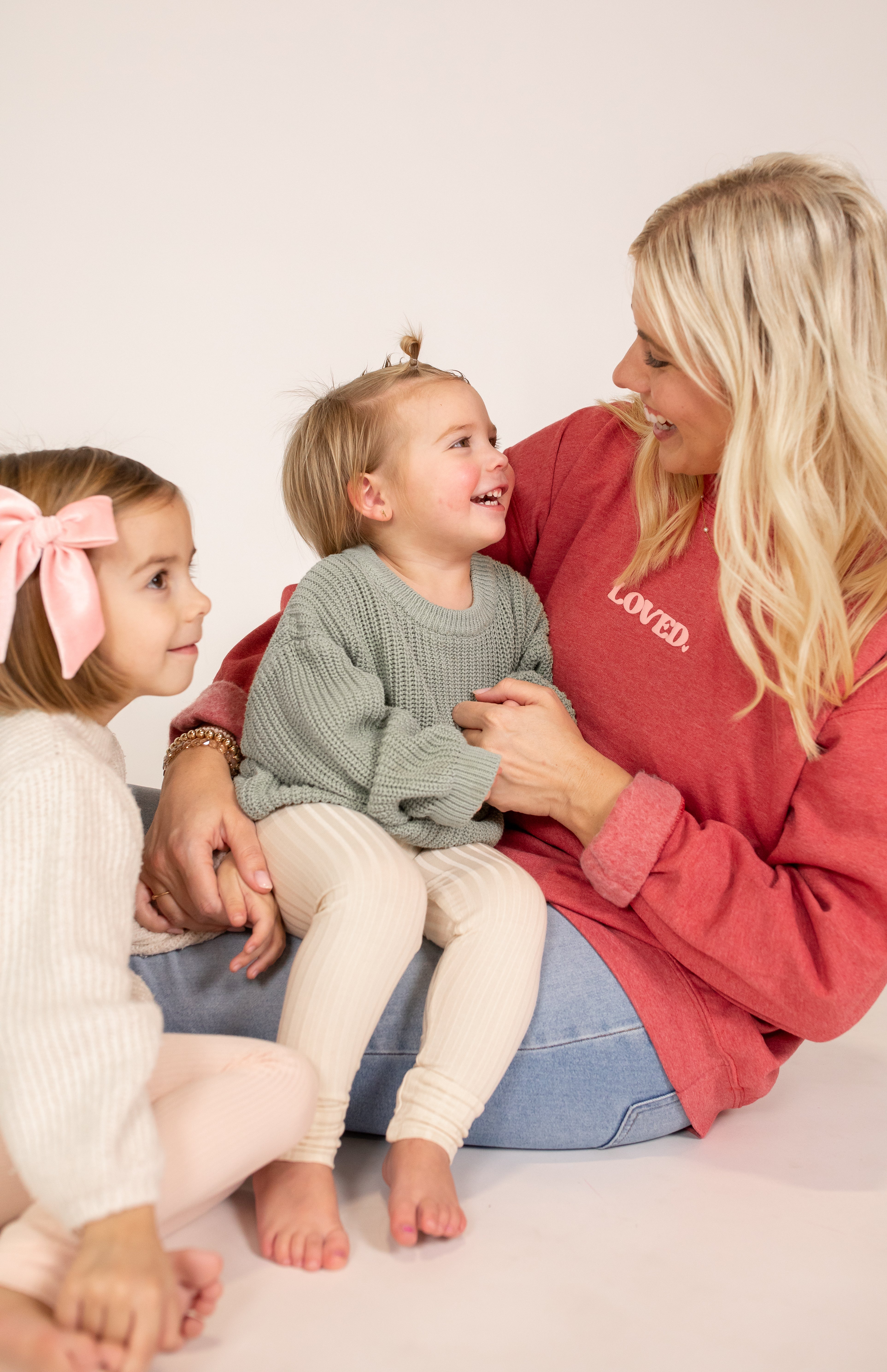 Nice Mom Crew | "YOU ARE SO LOVED” HEATHERED RASPBERRY