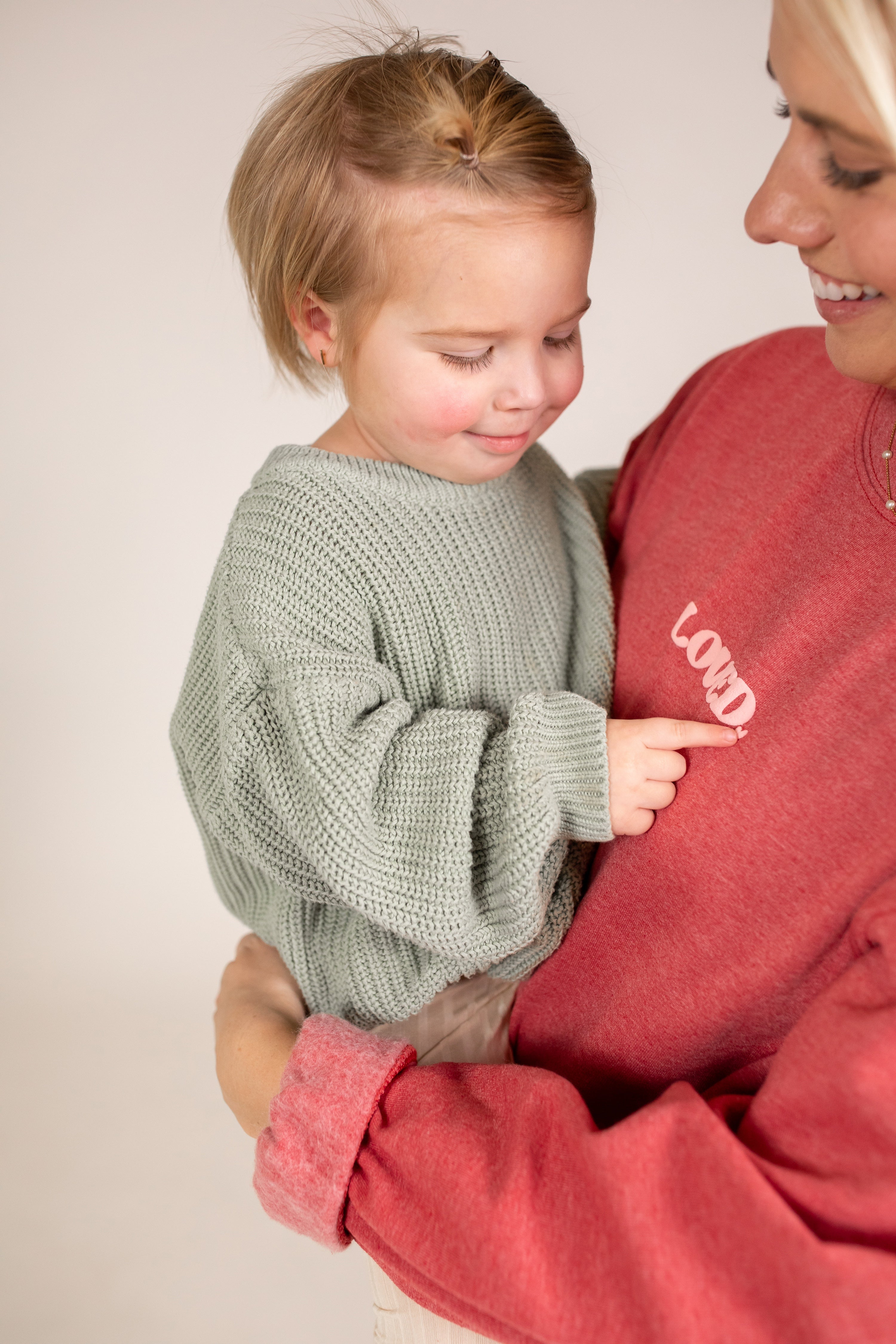 Nice Mom Crew | "YOU ARE SO LOVED” HEATHERED RASPBERRY