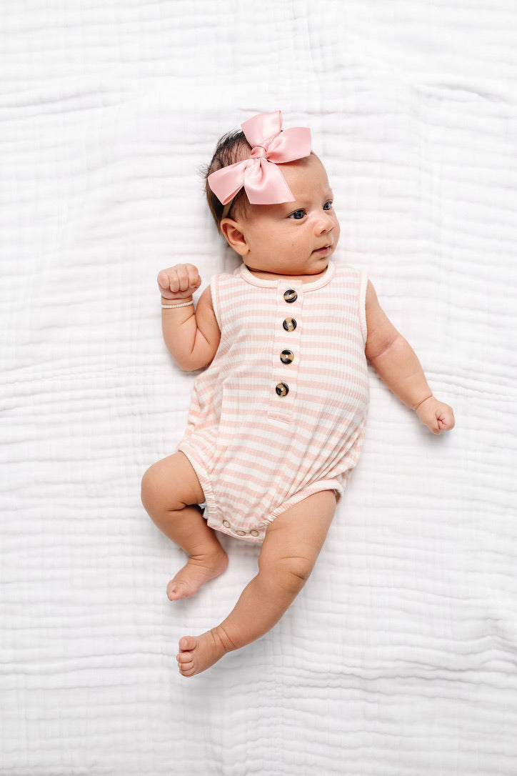 Harper Ribbed Bubble Romper