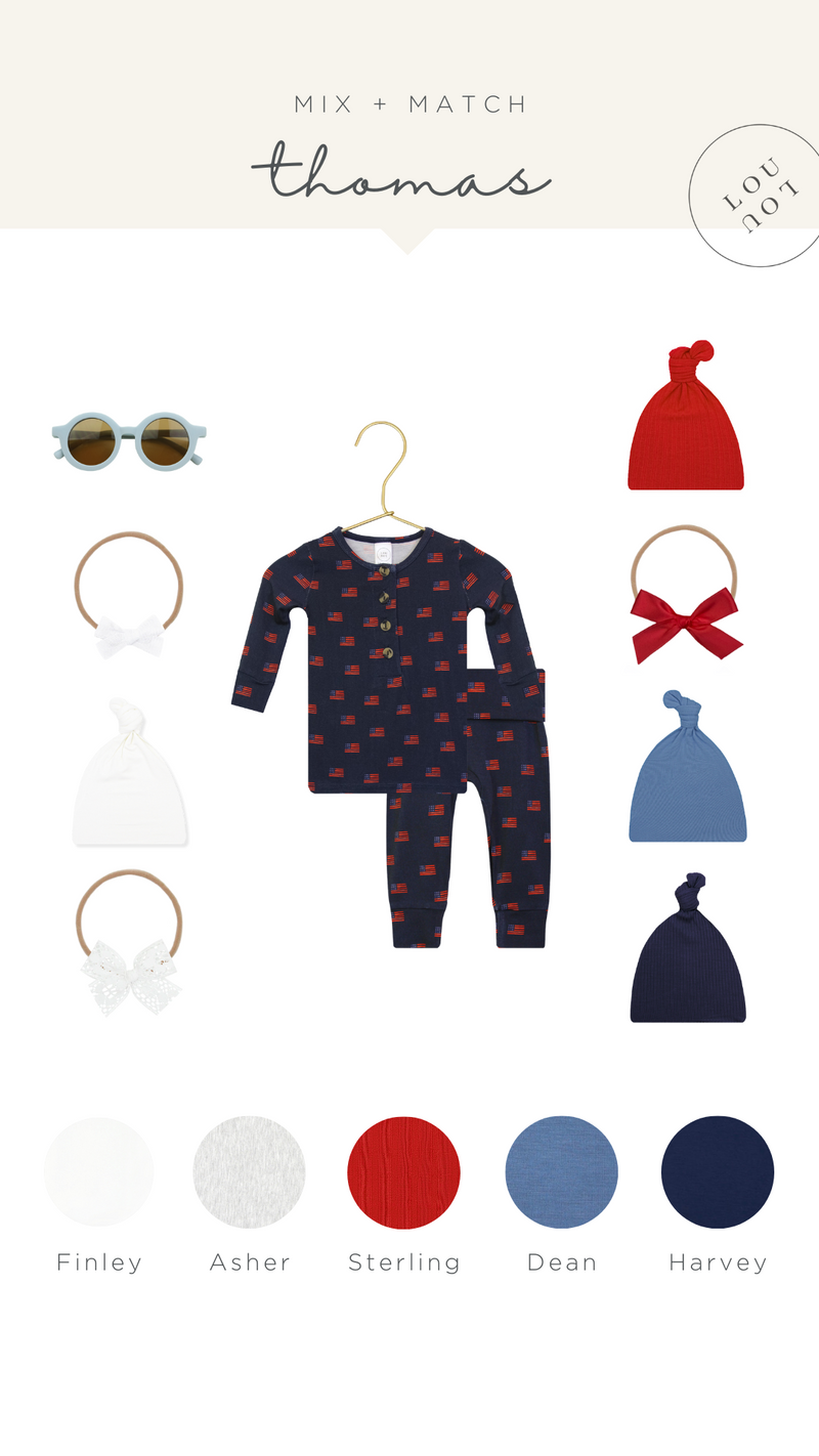 Thomas Newborn Hat Bundle (Top + Bottom)