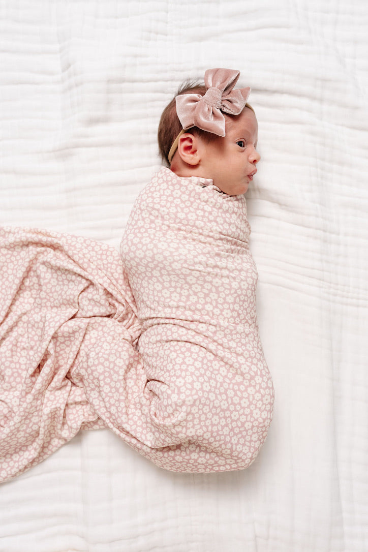 Flora Newborn Headband Bundle + Knotted Gown