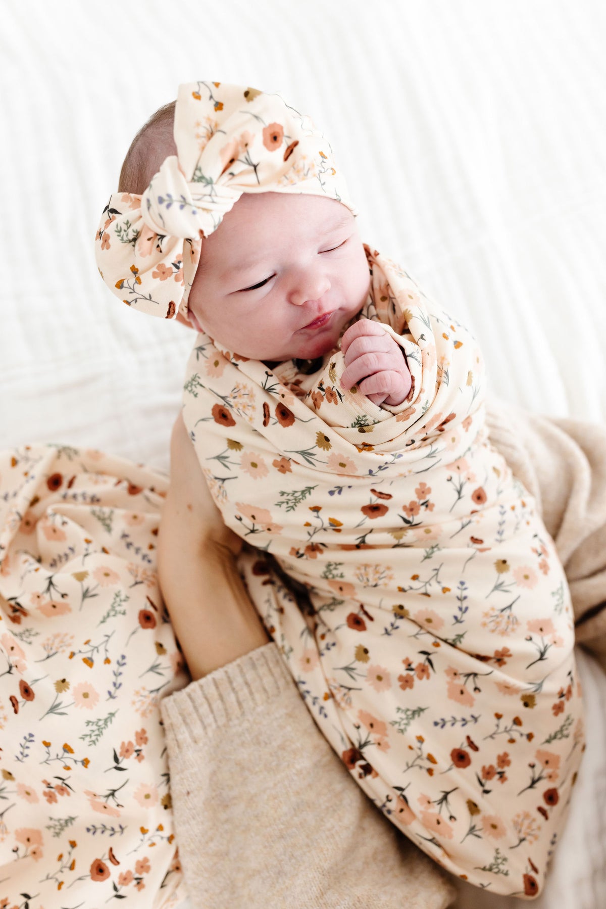 Rachel Newborn Headband Bundle + Knotted Gown