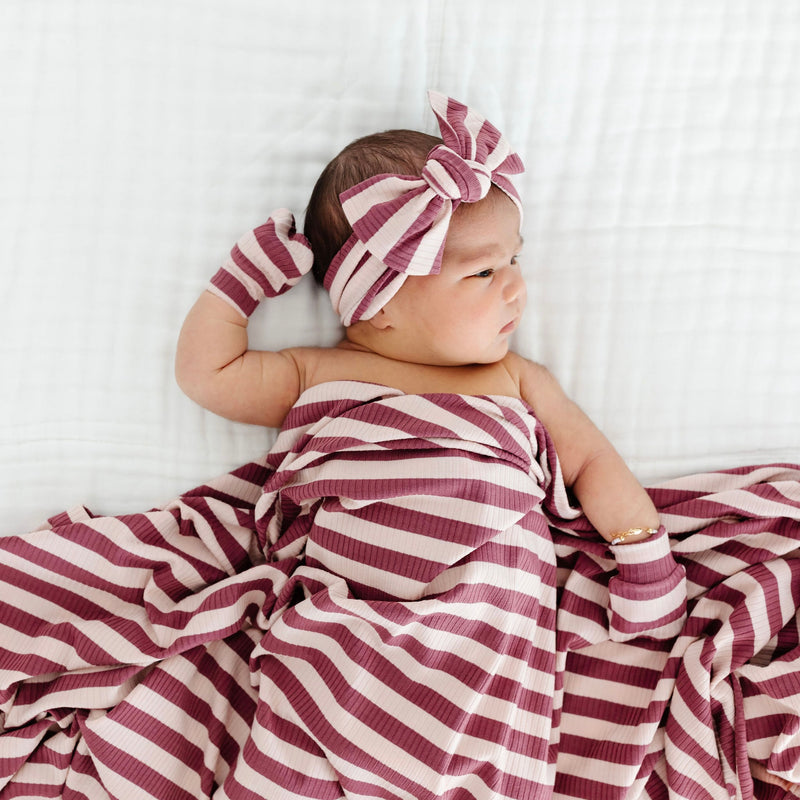 Lannie Ribbed Swaddle Blanket