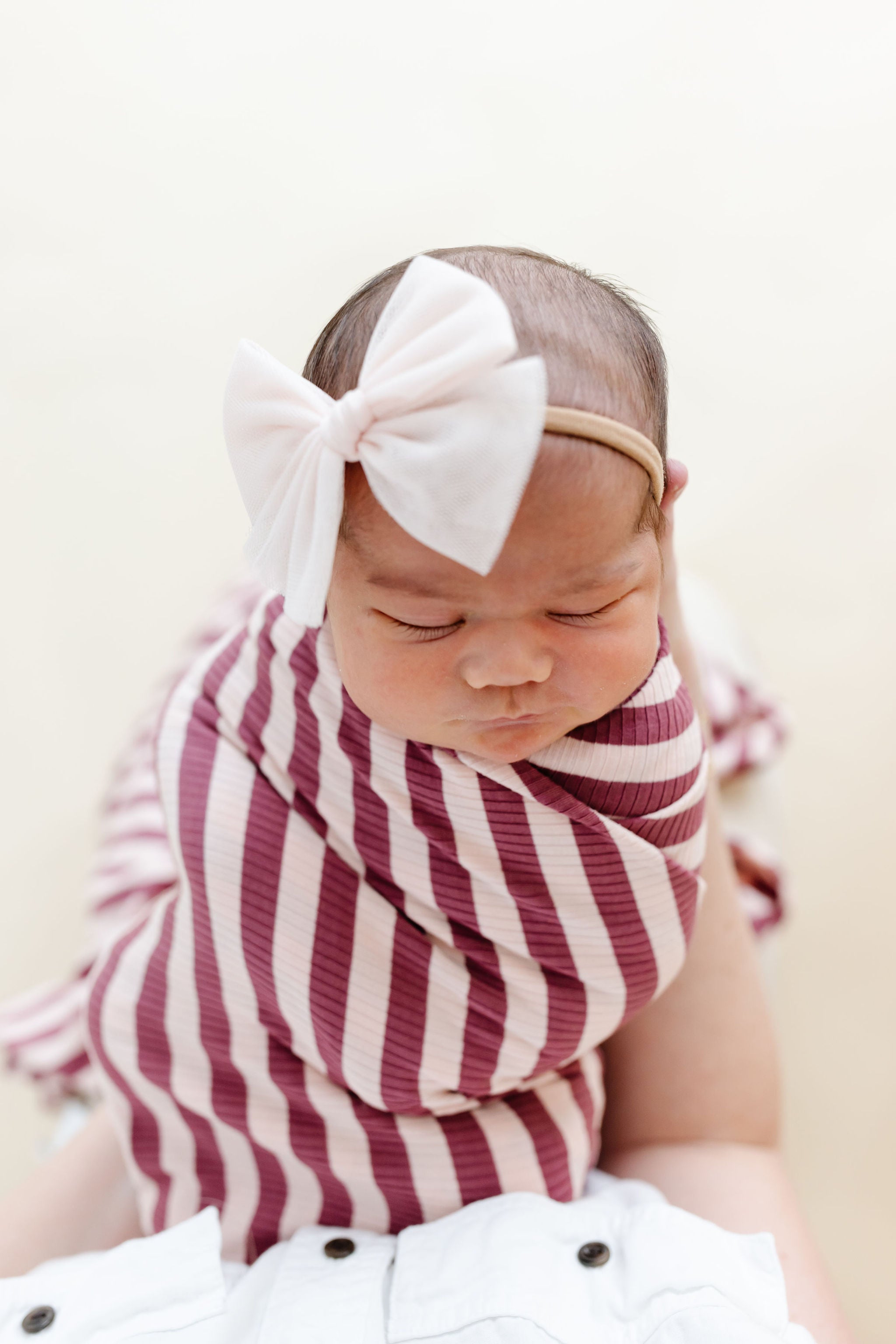 Tulle Bow - Blush