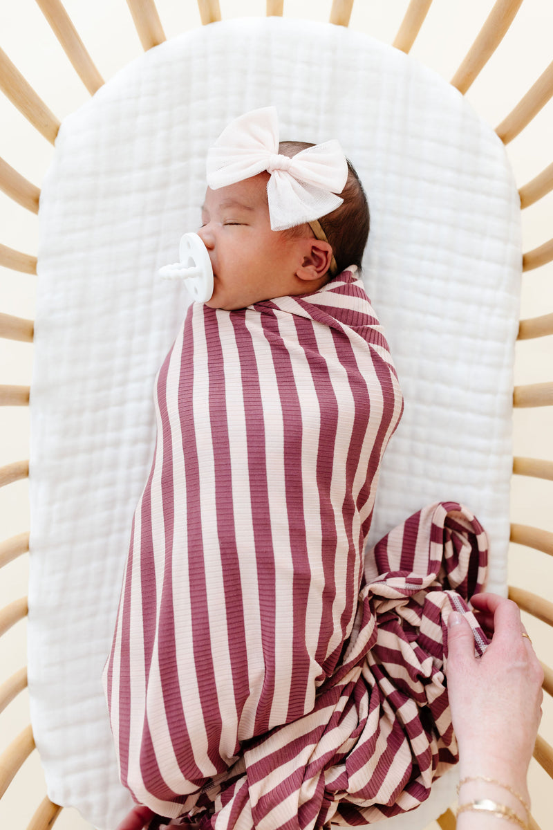 Lannie Ribbed Swaddle Blanket