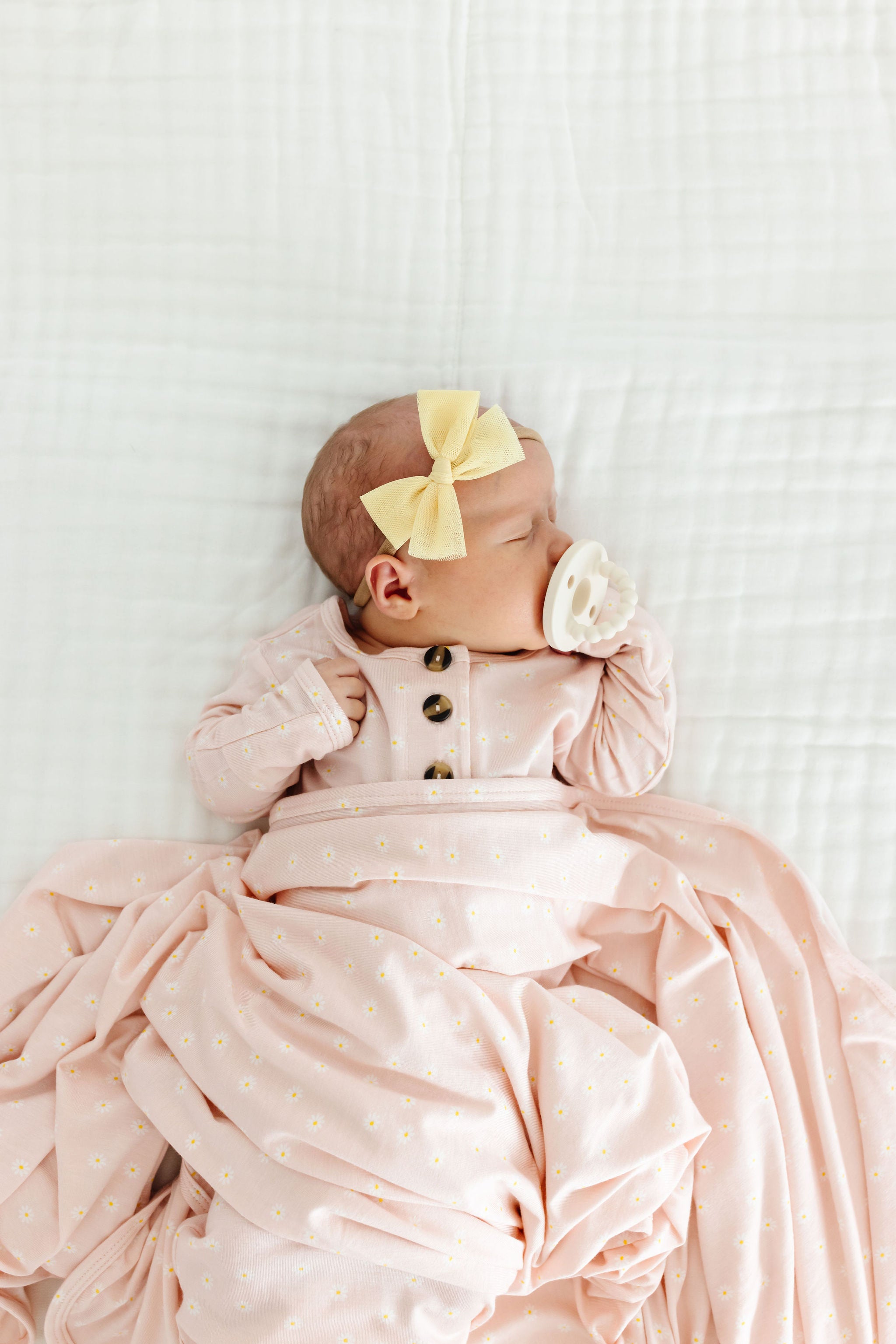 Tulle Bow - Lemon