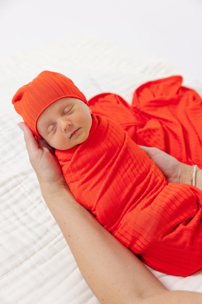 Aiden Ribbed Swaddle Blanket