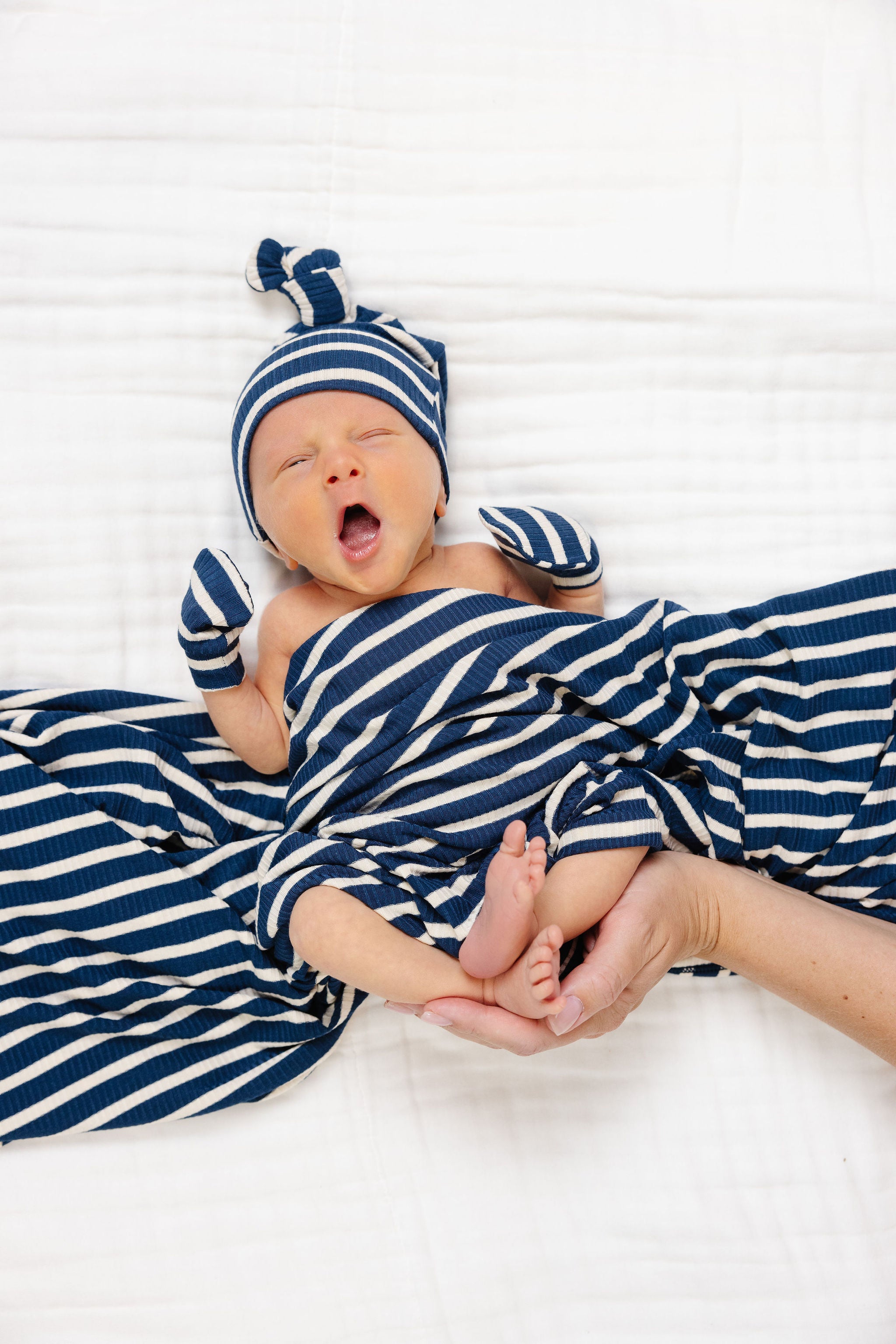 Jack Ribbed Newborn Hat Bundle (Top + Bottom)