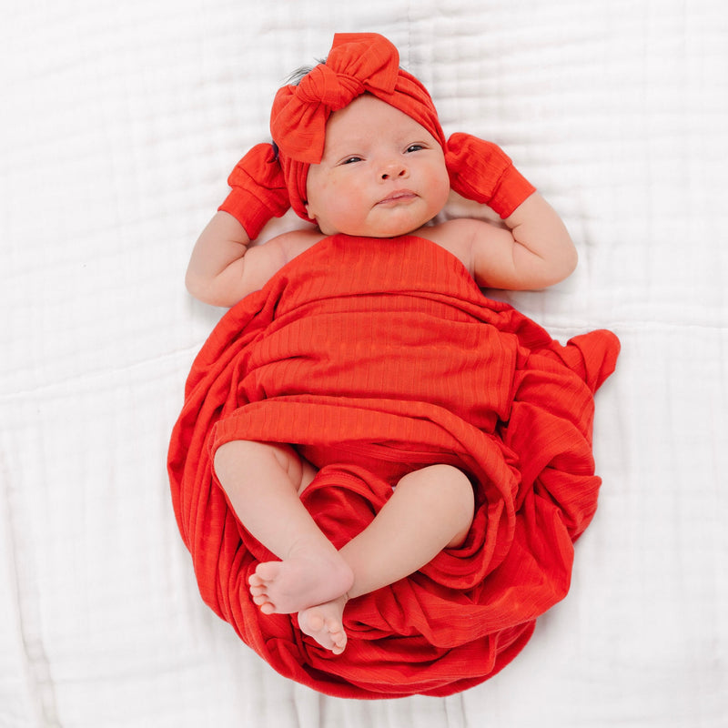 Aiden Ribbed Swaddle Blanket