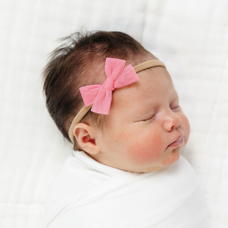 Tulle Bow - Strawberry Headband