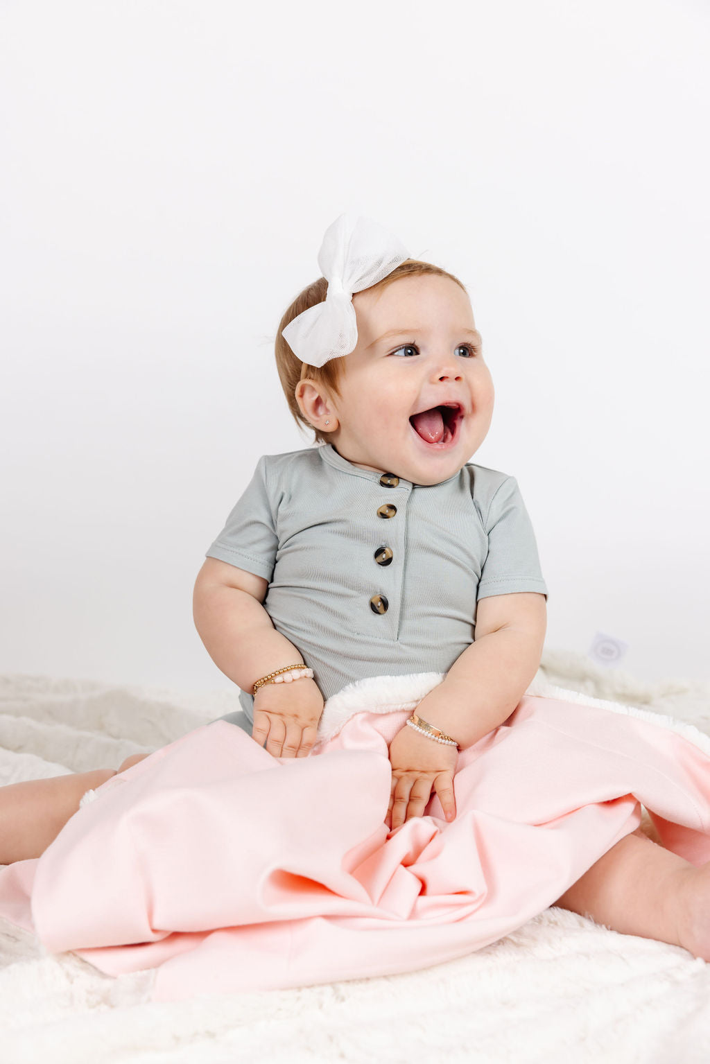Tulle Bow - White