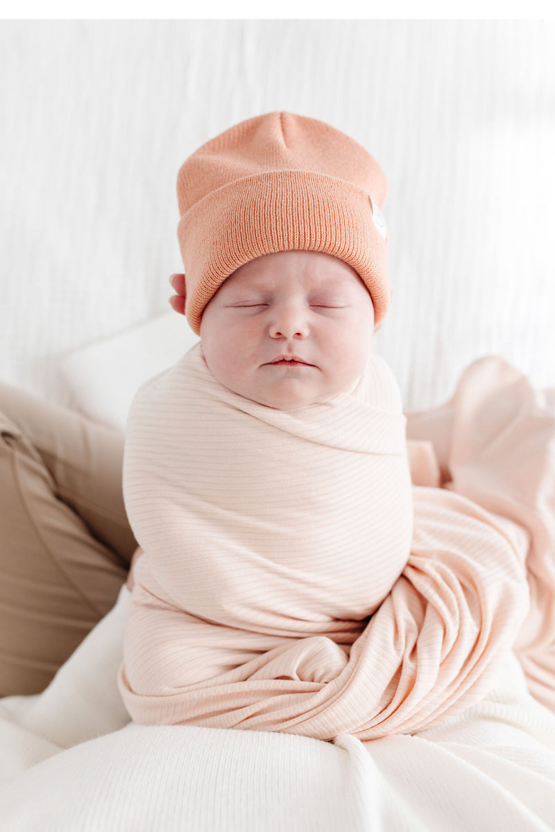 Rosie Ribbed Swaddle Blanket