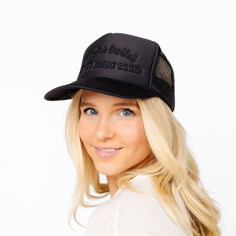 Nice Mom Trucker Hat | “You’re Invited” Black