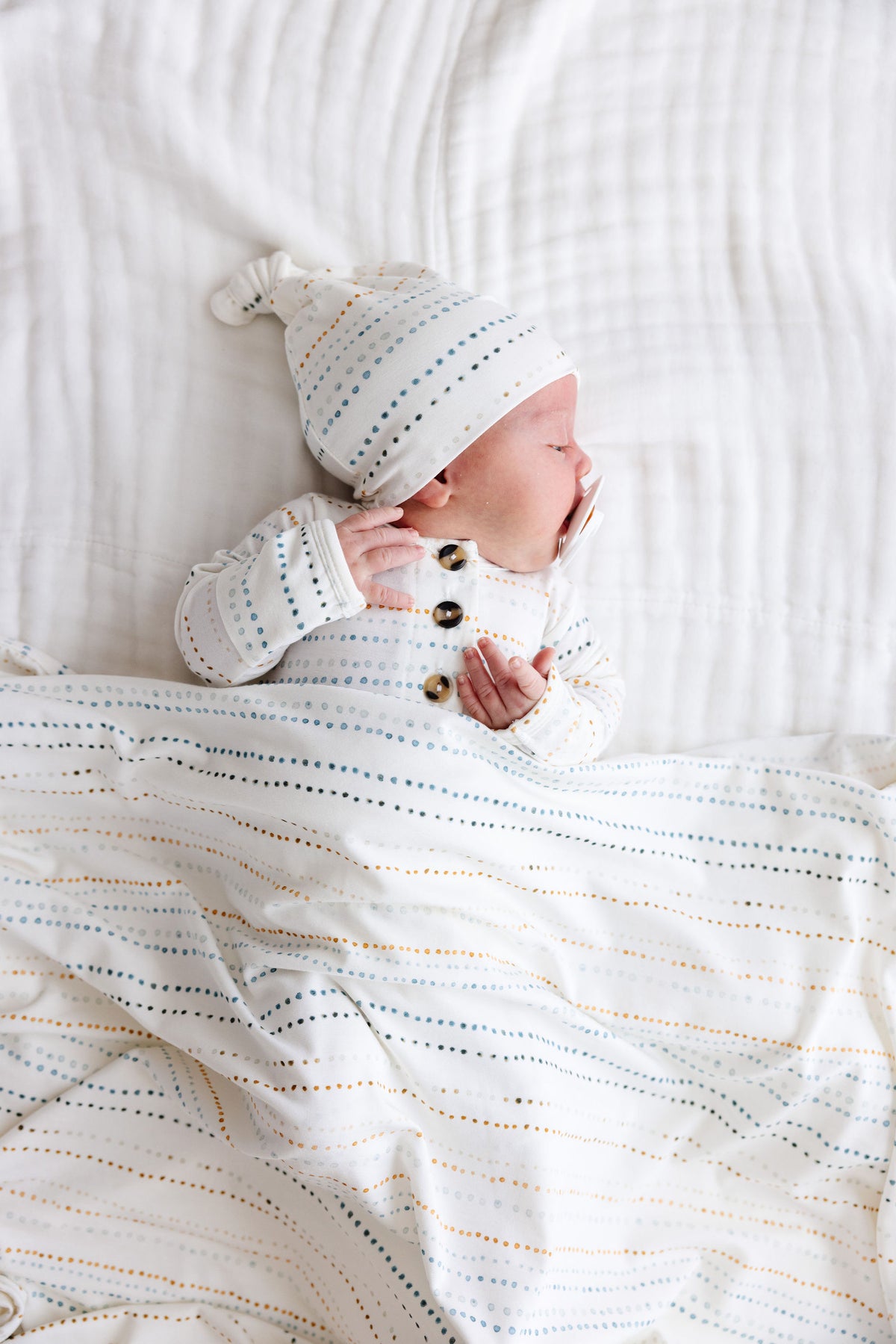 Conrad Newborn Hat Bundle + Top + Bottoms