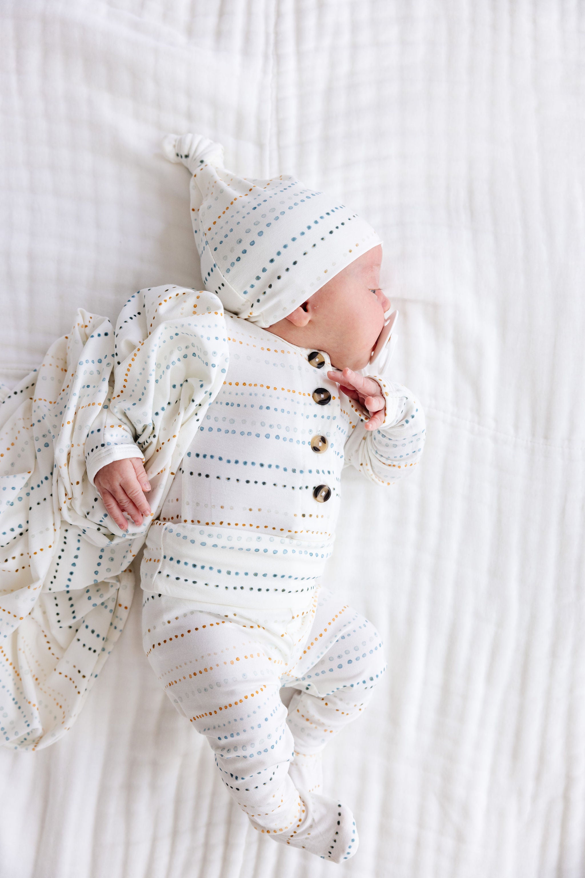 Conrad Newborn Hat Bundle (Top + Bottom)