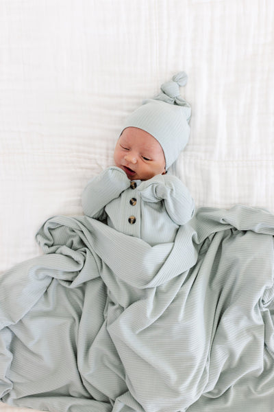 Bailey Ribbed Newborn Hat Bundle + Top + Bottoms