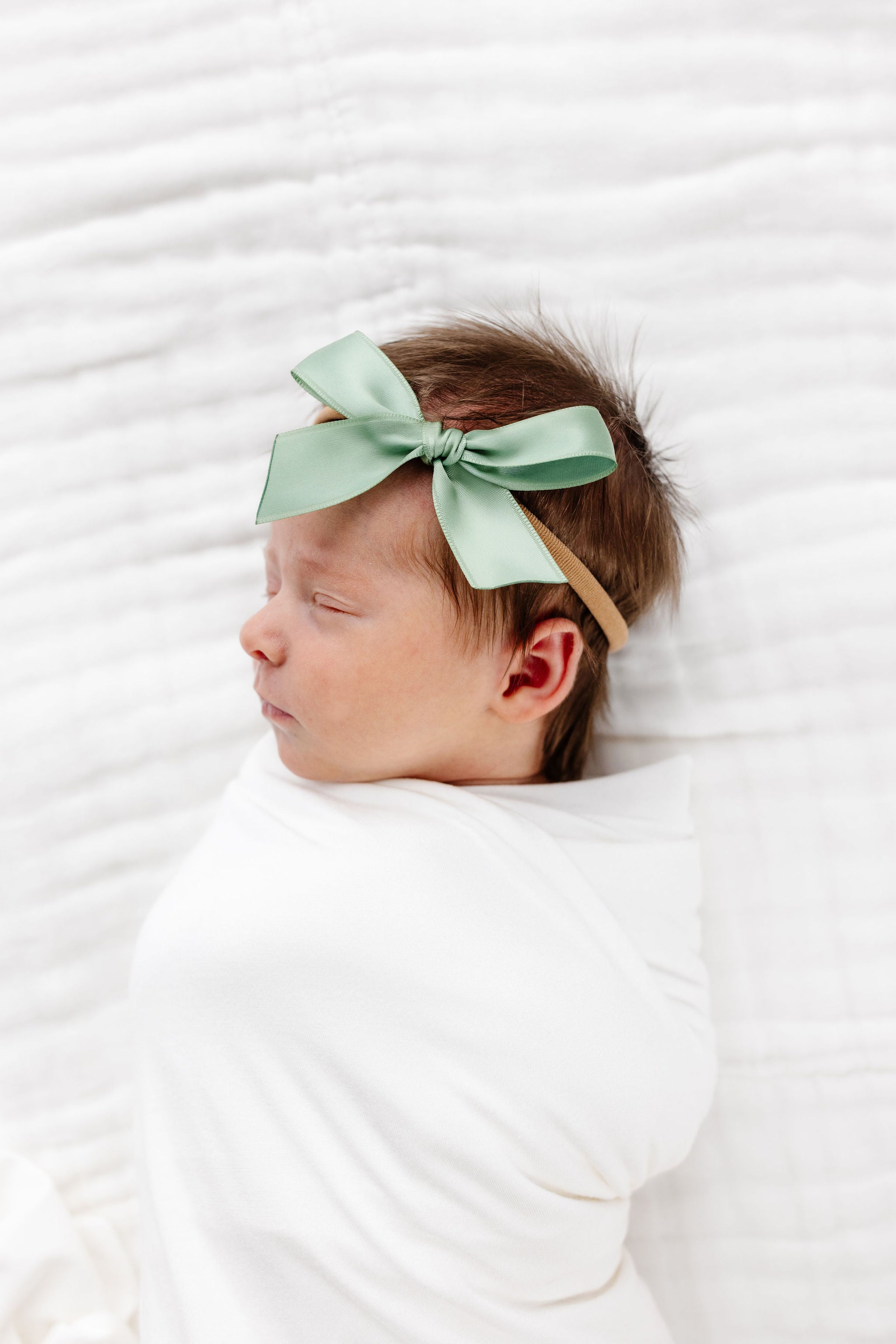 Satin Bow - Sage