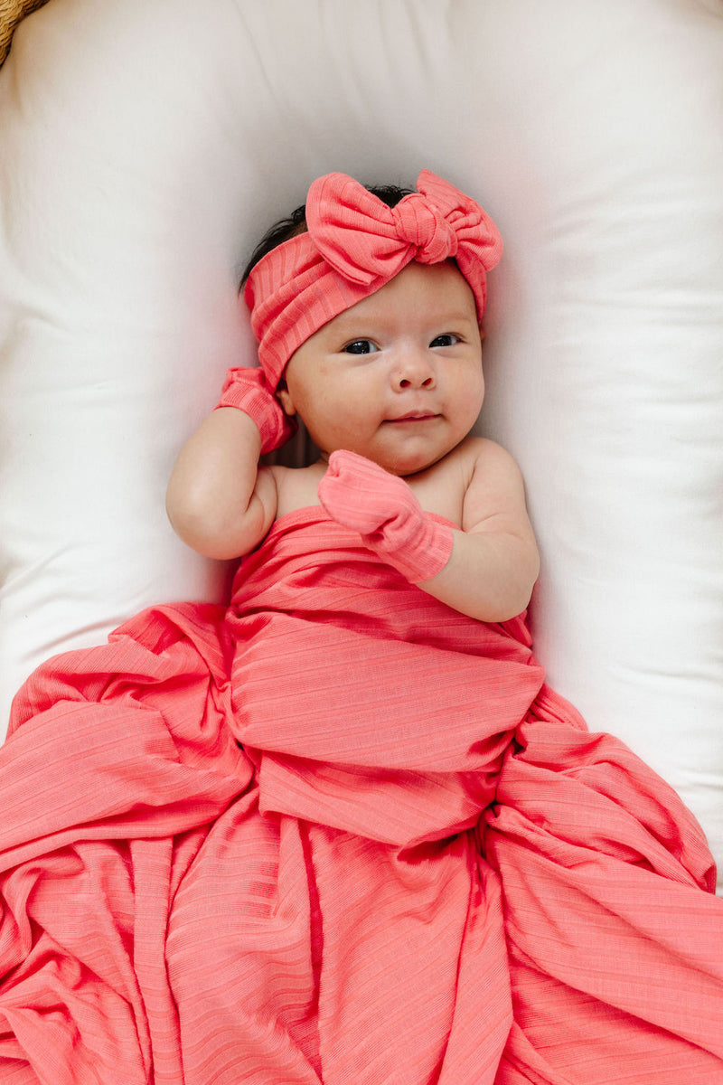 Darcy Ribbed Swaddle Blanket