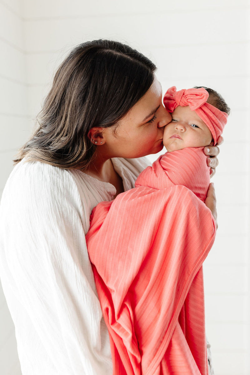 Darcy Ribbed Swaddle Blanket