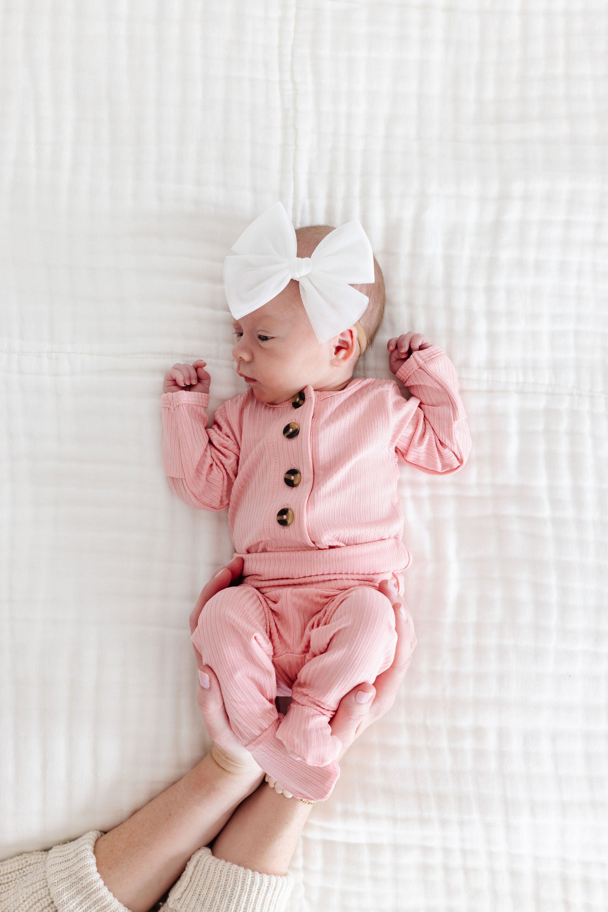 Tulle Bow - White