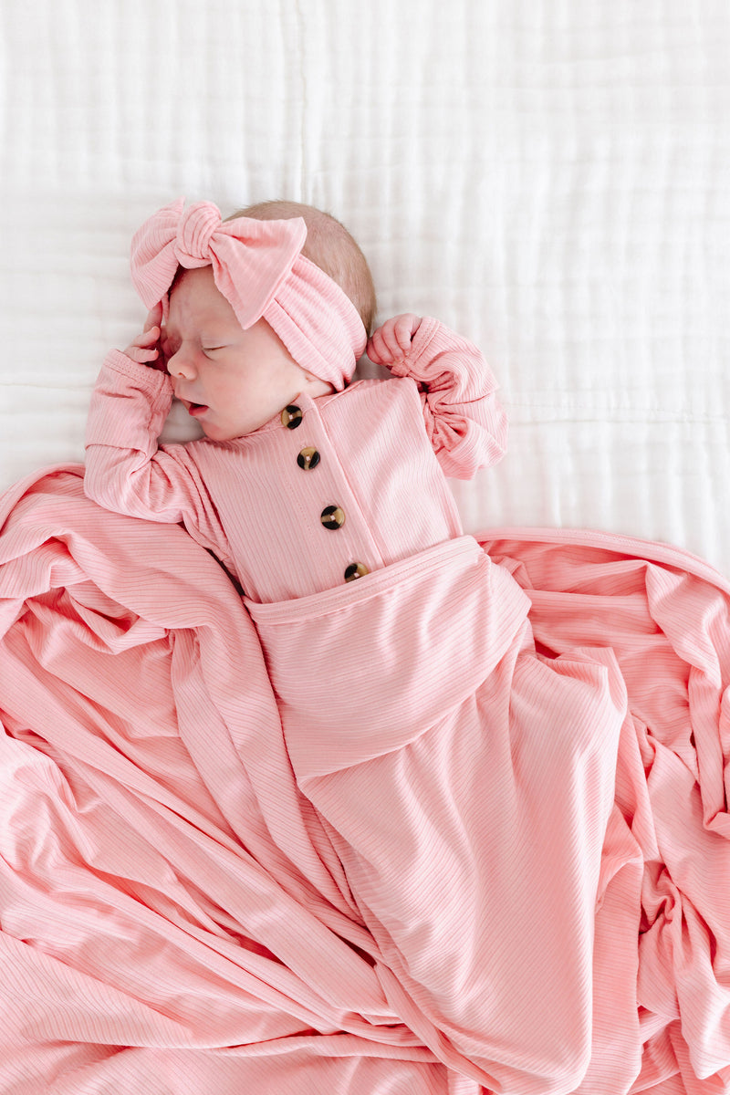 Brielle Ribbed Swaddle Blanket