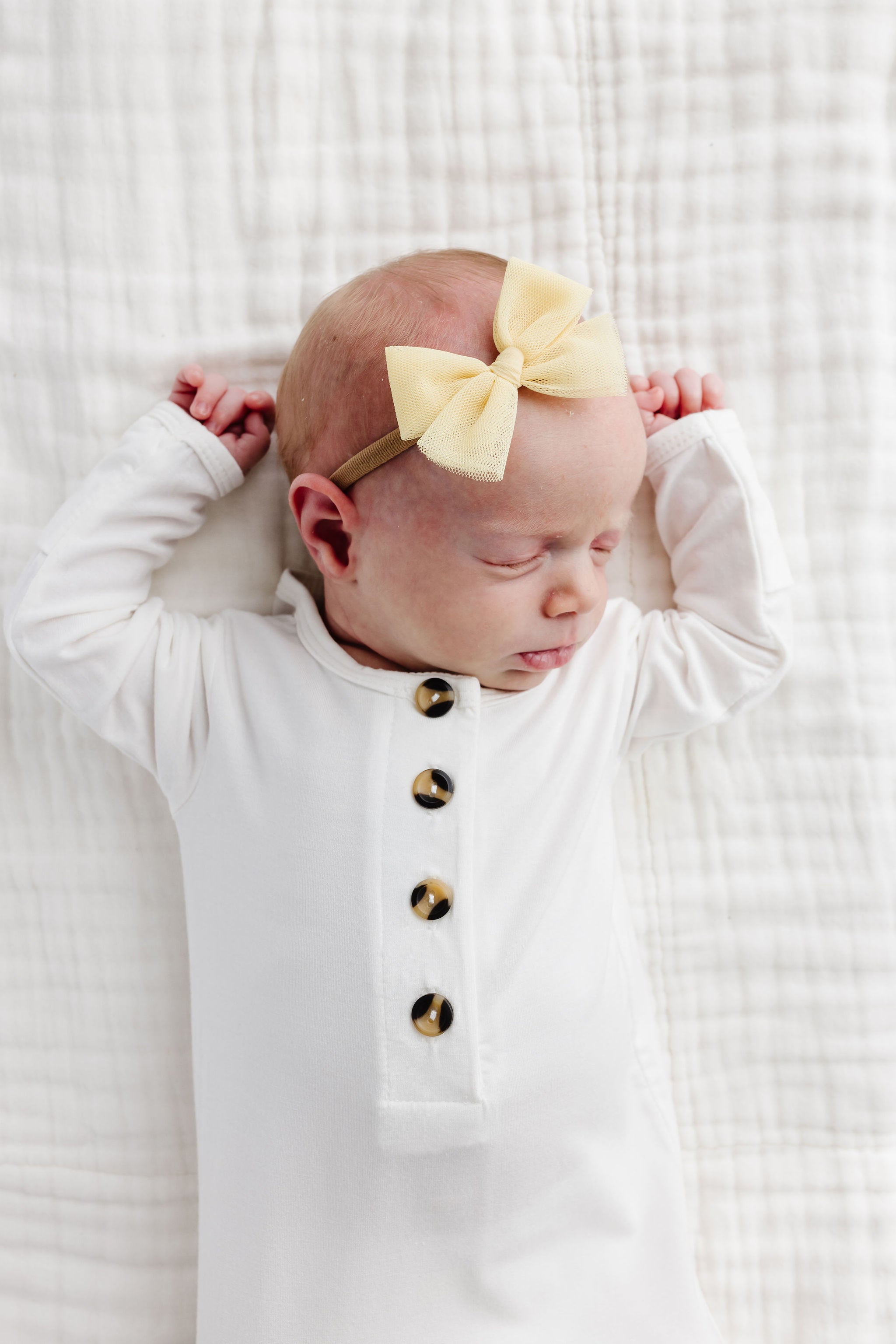 Tulle Bow - Lemon
