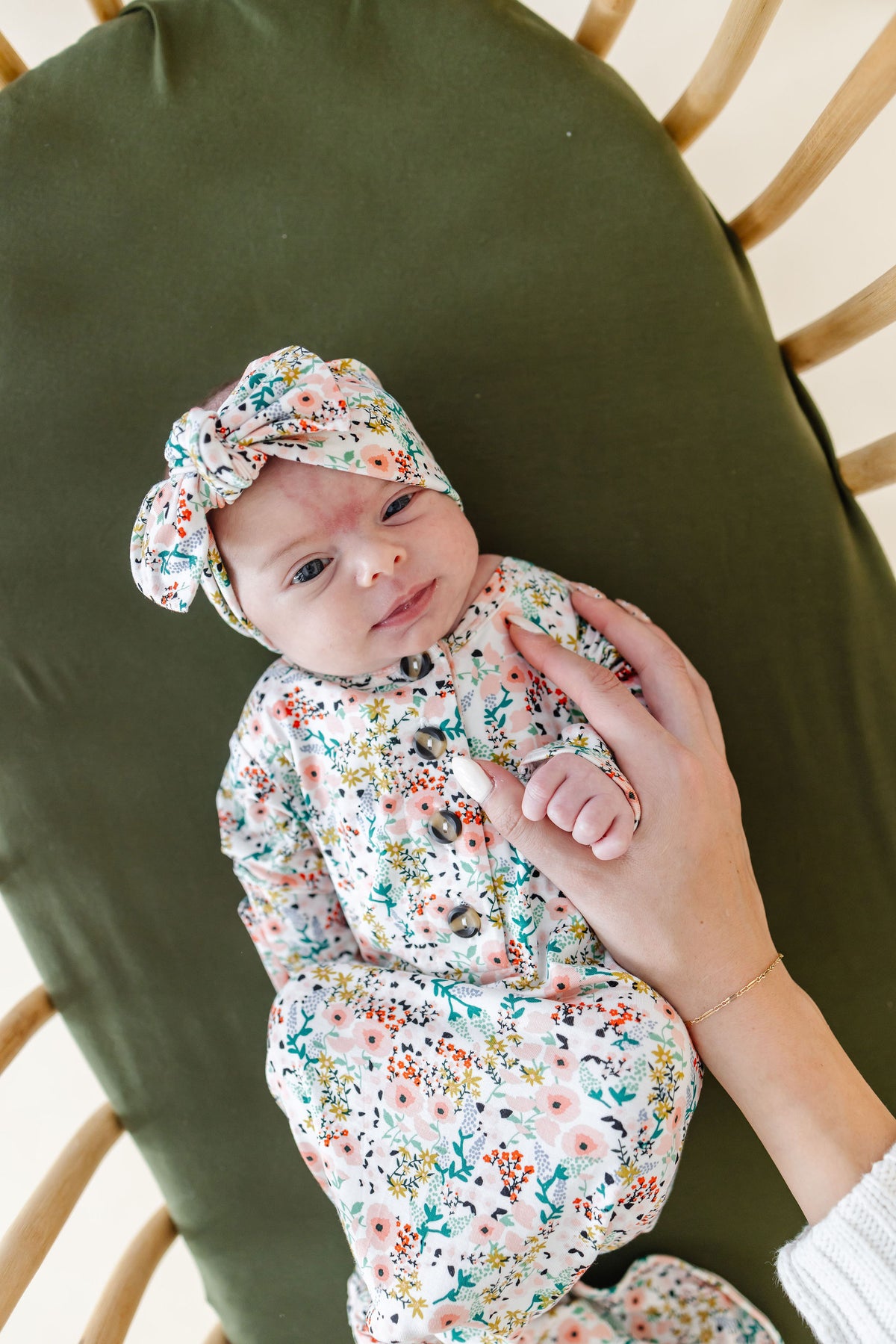 Millie Newborn Headband Bundle + Knotted Gown